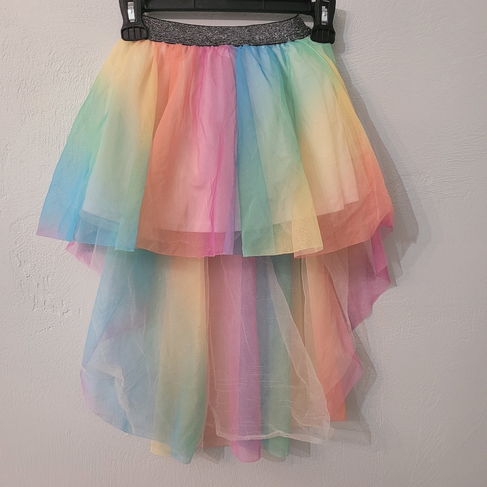 Shein rainbow tutu girl skirt with tail